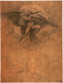 Fig. 1) Michelangelo, The Rape of Ganymede, 1532.