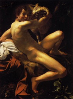 Fig. 10) Caravaggio, Saint John the Baptist, 1602.