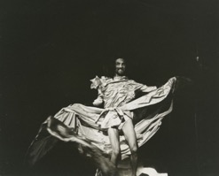 image: Hijikata in satin ball gown.