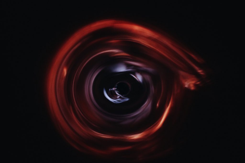 decorative image: black hole, artistic