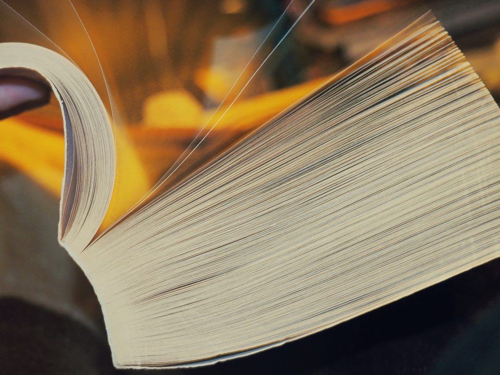 photo of open book