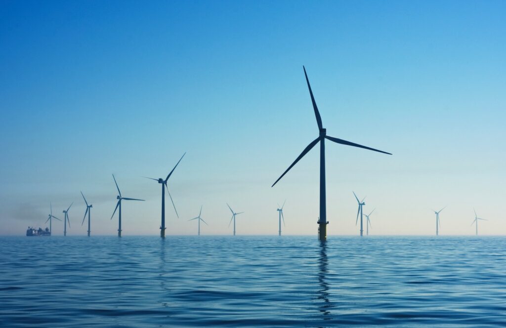 wind turbines in water